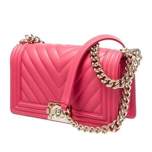 👑 Chanel Old Medium Chevron Boy Bag